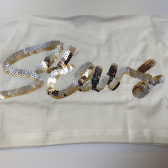 H&M NWT Women’s Crop Top with Sequins Size Medium - Picture 5 of 8